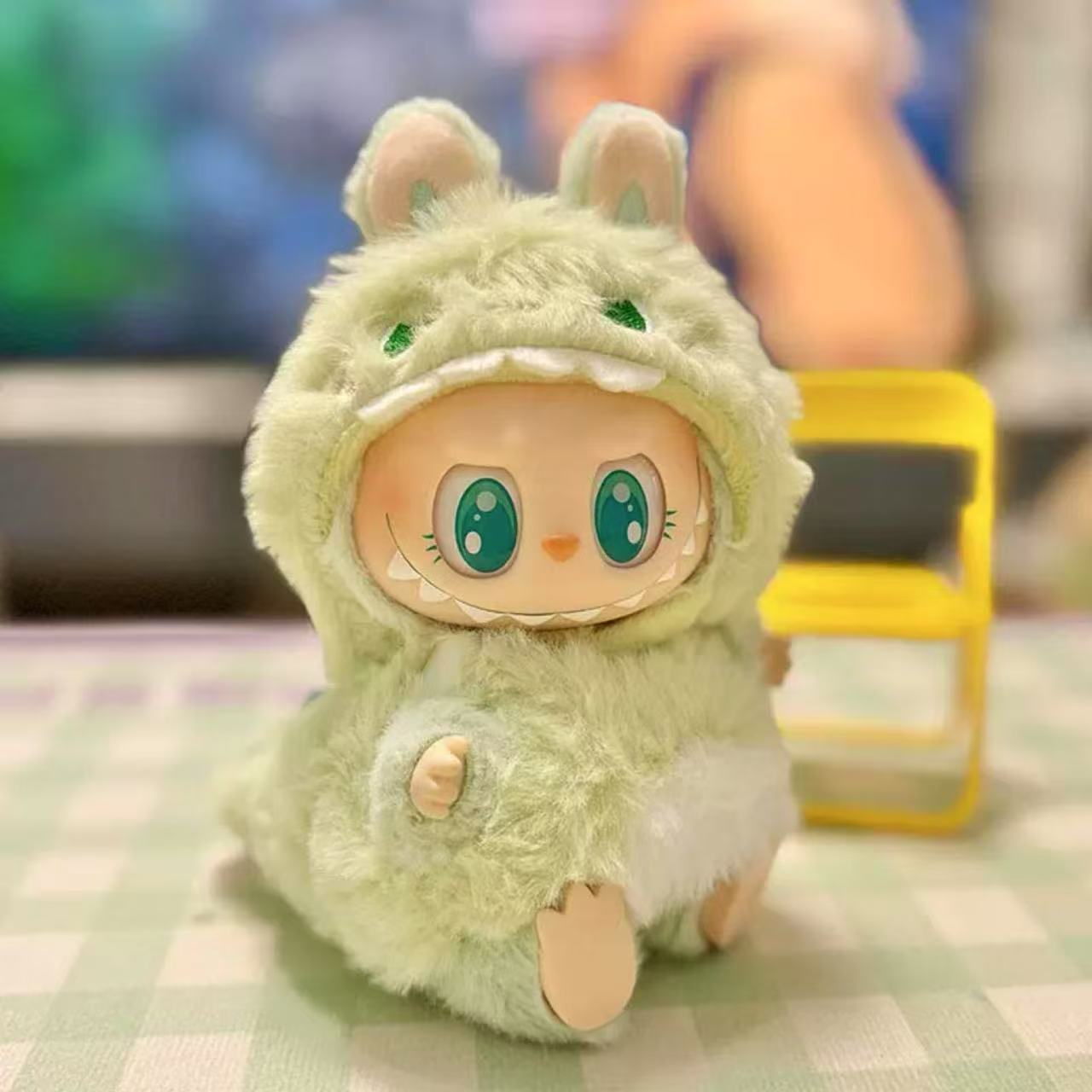 Green Dinosaur - Labubu Clothes for Have A Seat - 1