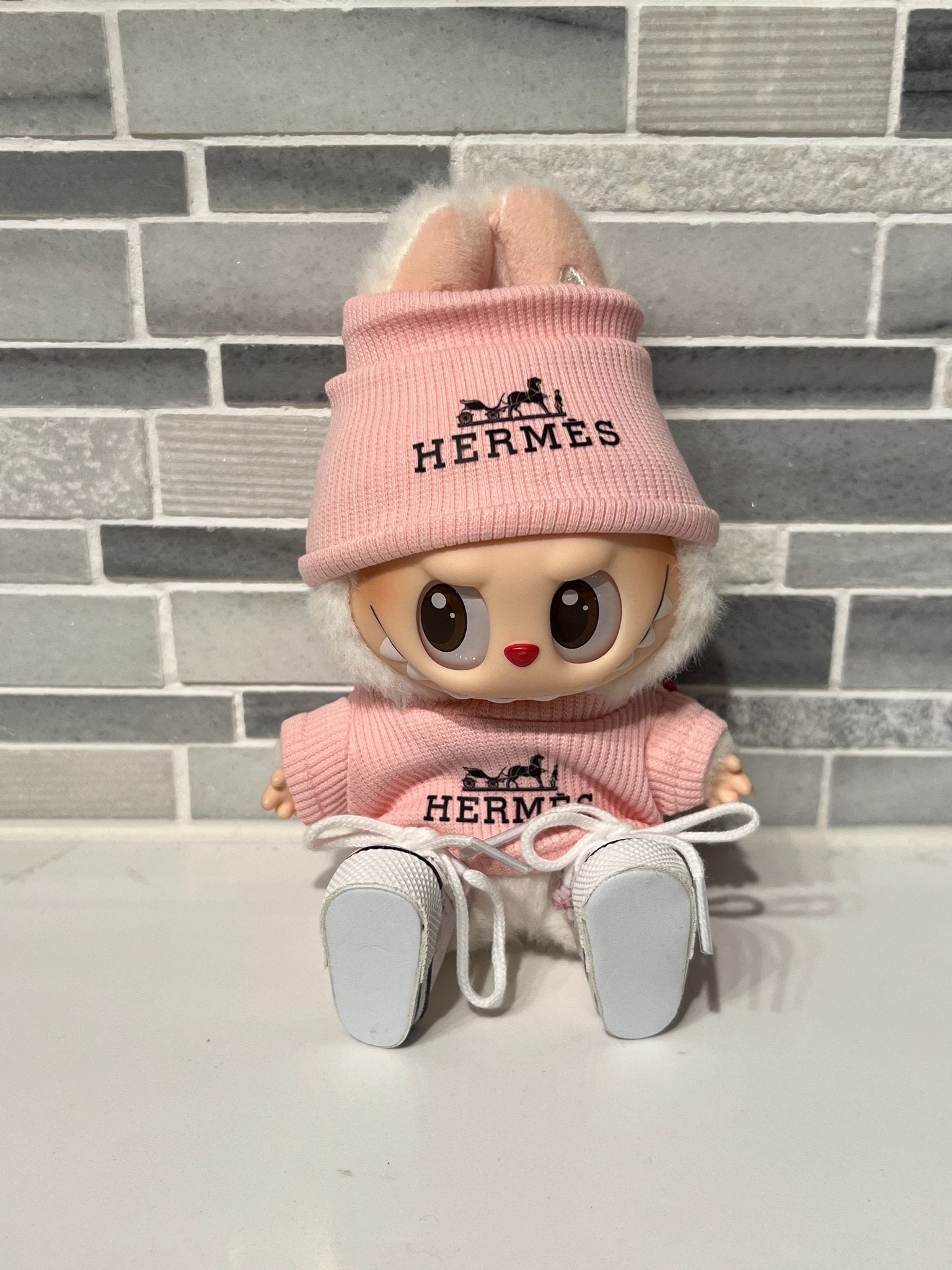 Pink "H" Outfit  - Labubu Clothes for Have A Seat - 1