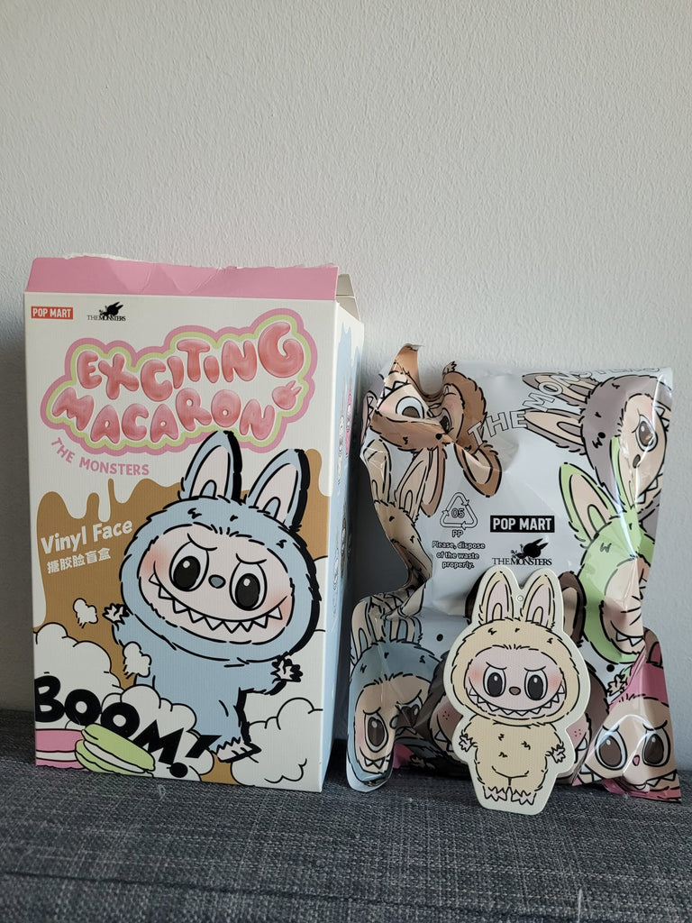 Lububu Exciting Macaron♡Soymilk Pop Mart Labubu The Monsters Exciting Macaron Soymilk Vinyl