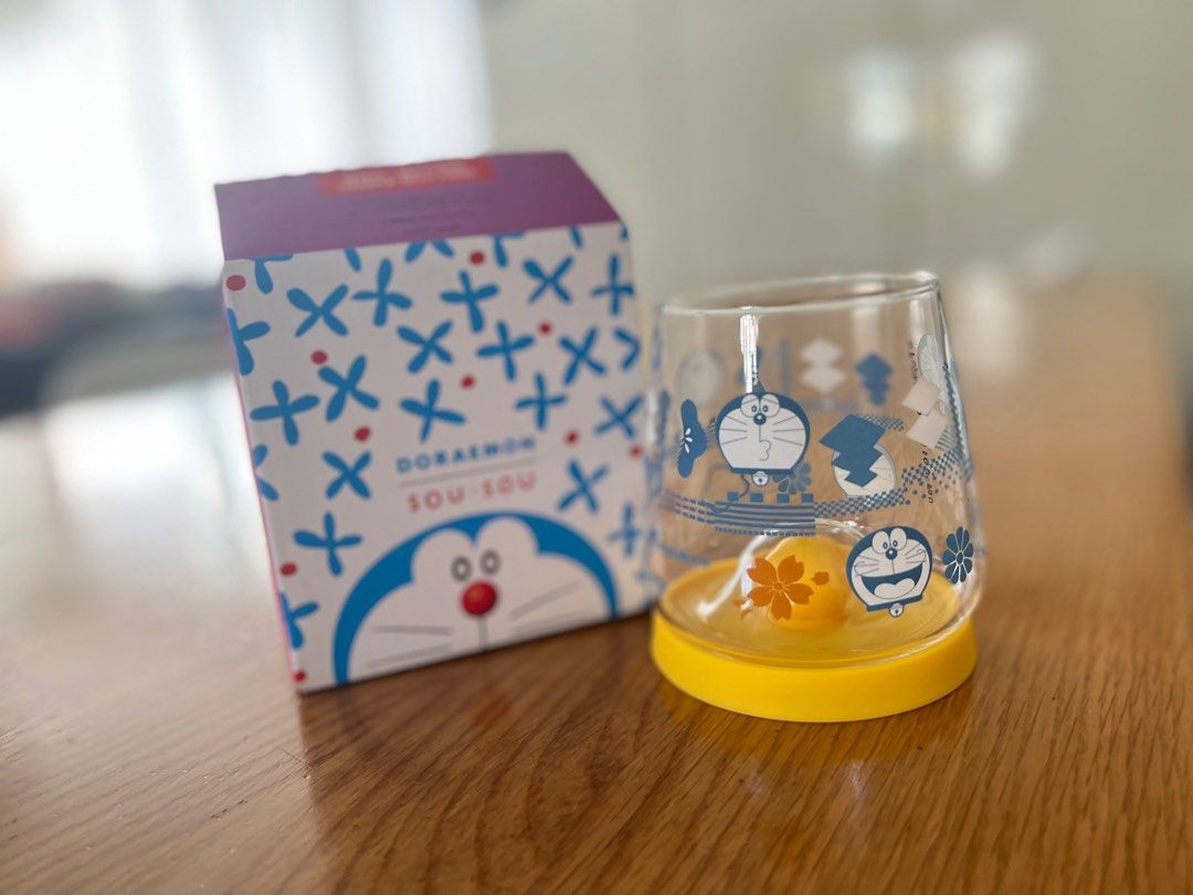 Glass Mug Orange - SOU GOOD - DORAEMON - 1