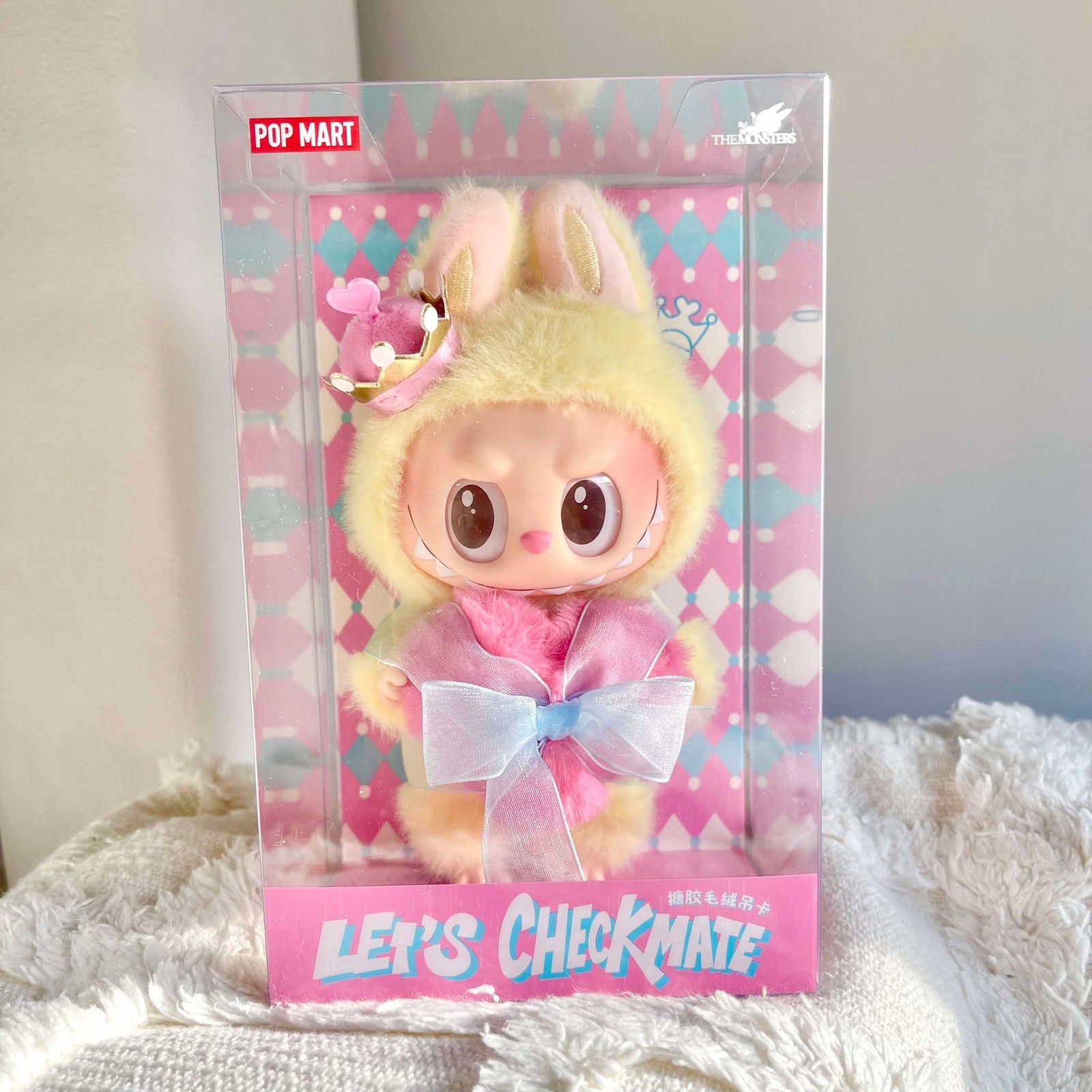 THE MONSTERS Let's Checkmate Series-Vinyl Plush Hanging Card