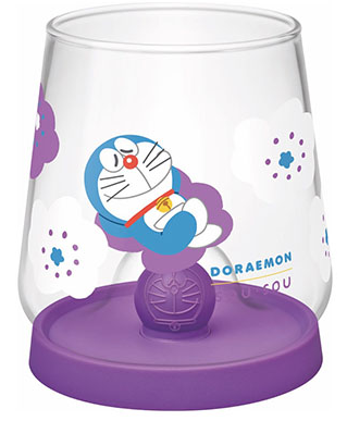 Glass Mug Purple - SOU GOOD - DORAEMON - 1