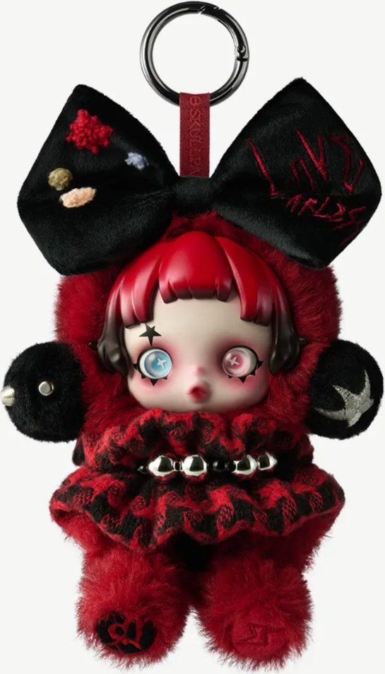 [ヨーロッパ限定] POP MART SKULLPANDA Plush-6kHz Pop Mart Skullpanda 6khz Plush Pendant (European Exclusive