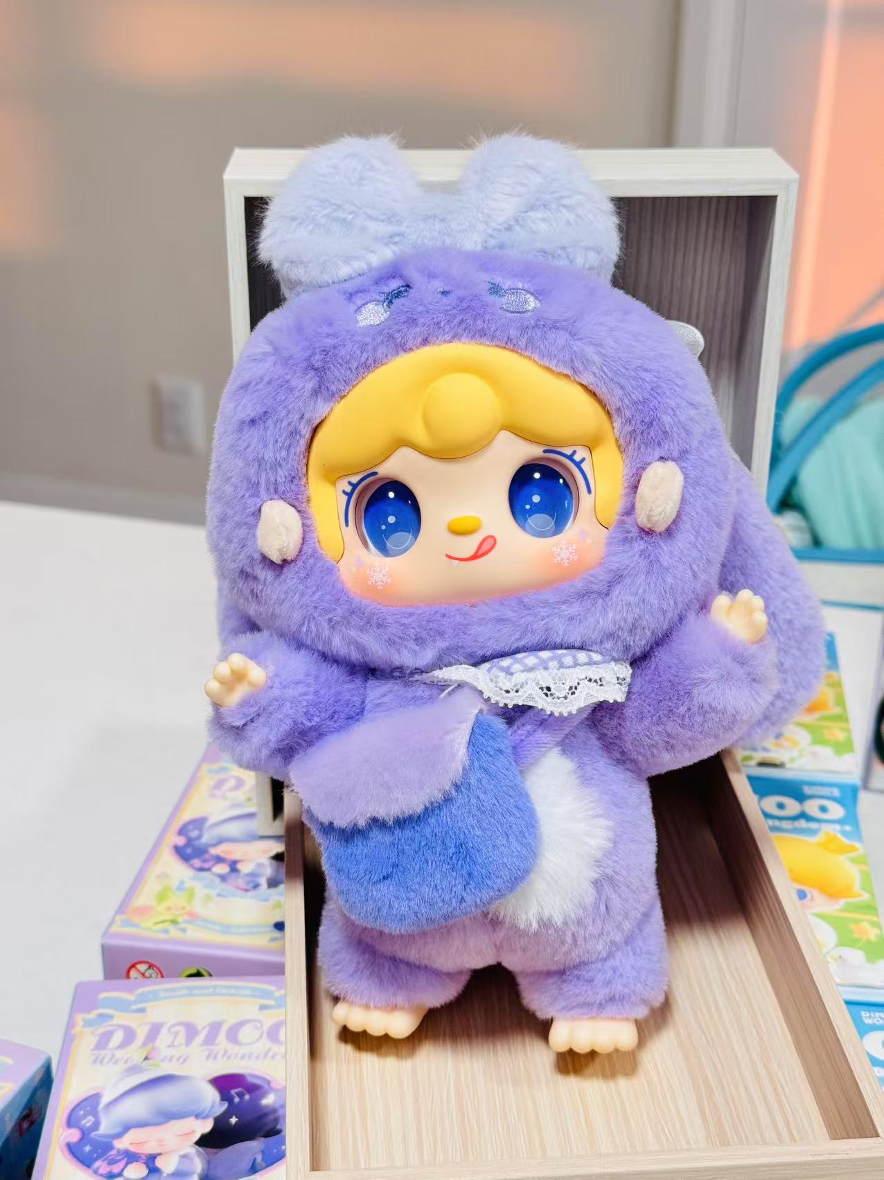 Taro Paste Bunny - Yooki Warming Bunny Keycharm Plush - Yalli Studio