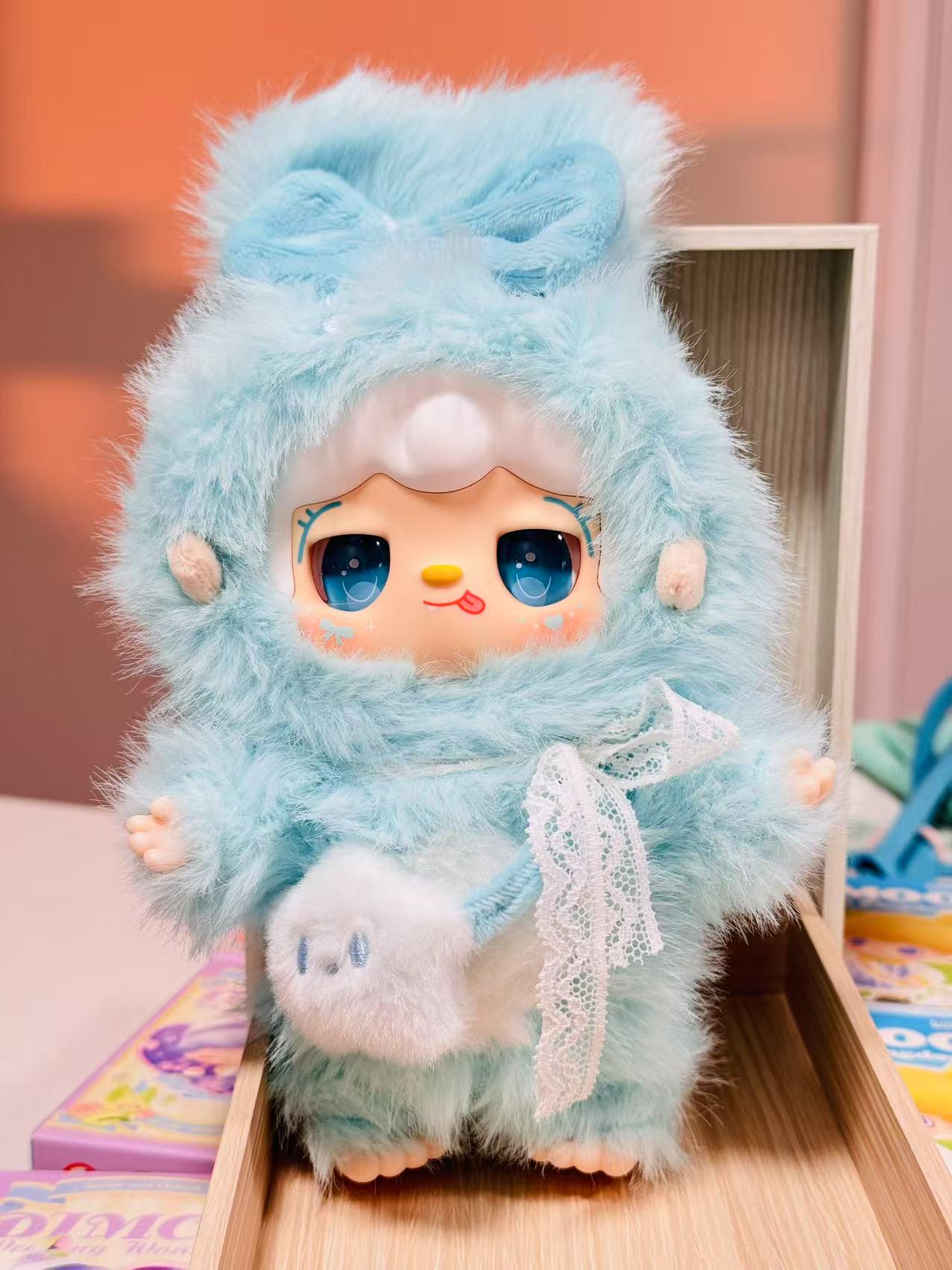 Auroral Bunny - Yooki Warming Bunny Keycharm Plush - Yalli Studio