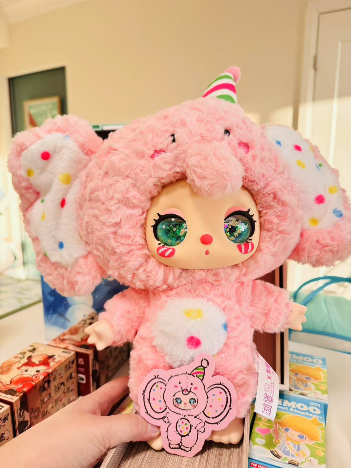 Pink Elephant Fragrant (Limited: Surprise Shining Eyes) - Liila&#39;s Zoo 600% by LiiLa&#39;s Lucky Cat