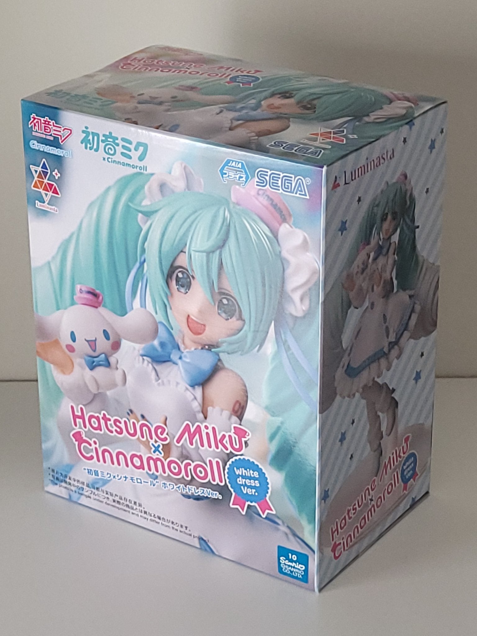Hatsune Miku ＋ Cinnamoroll Figure (White Dress Ver.) - by Sega - 3