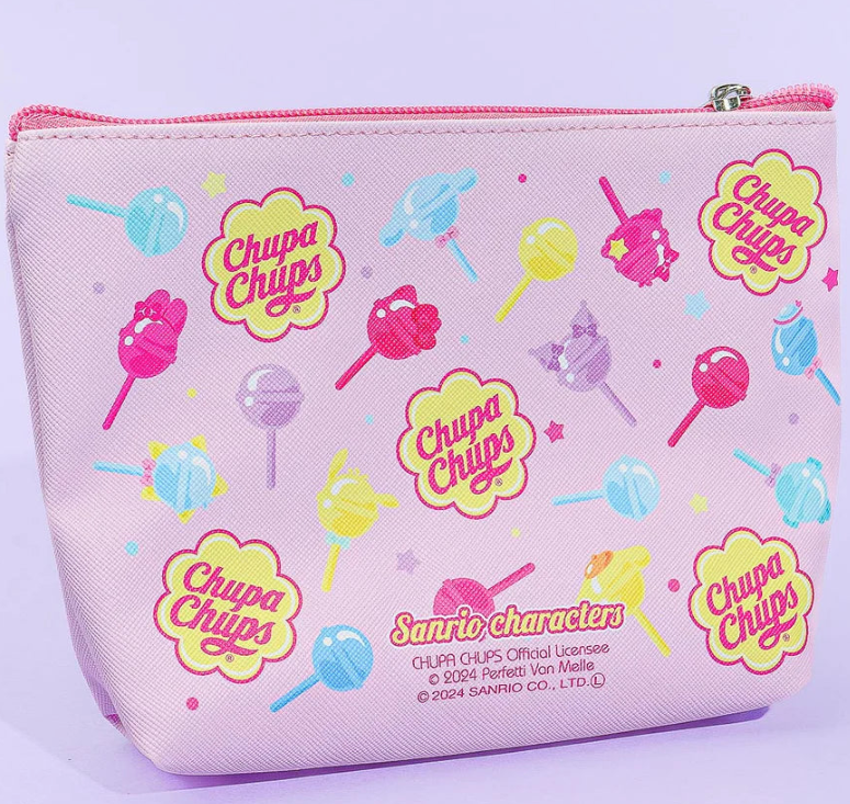 Pink Cosmetic Pouch -  Chupa Chups x Sanrio Characters (Japan Edition)