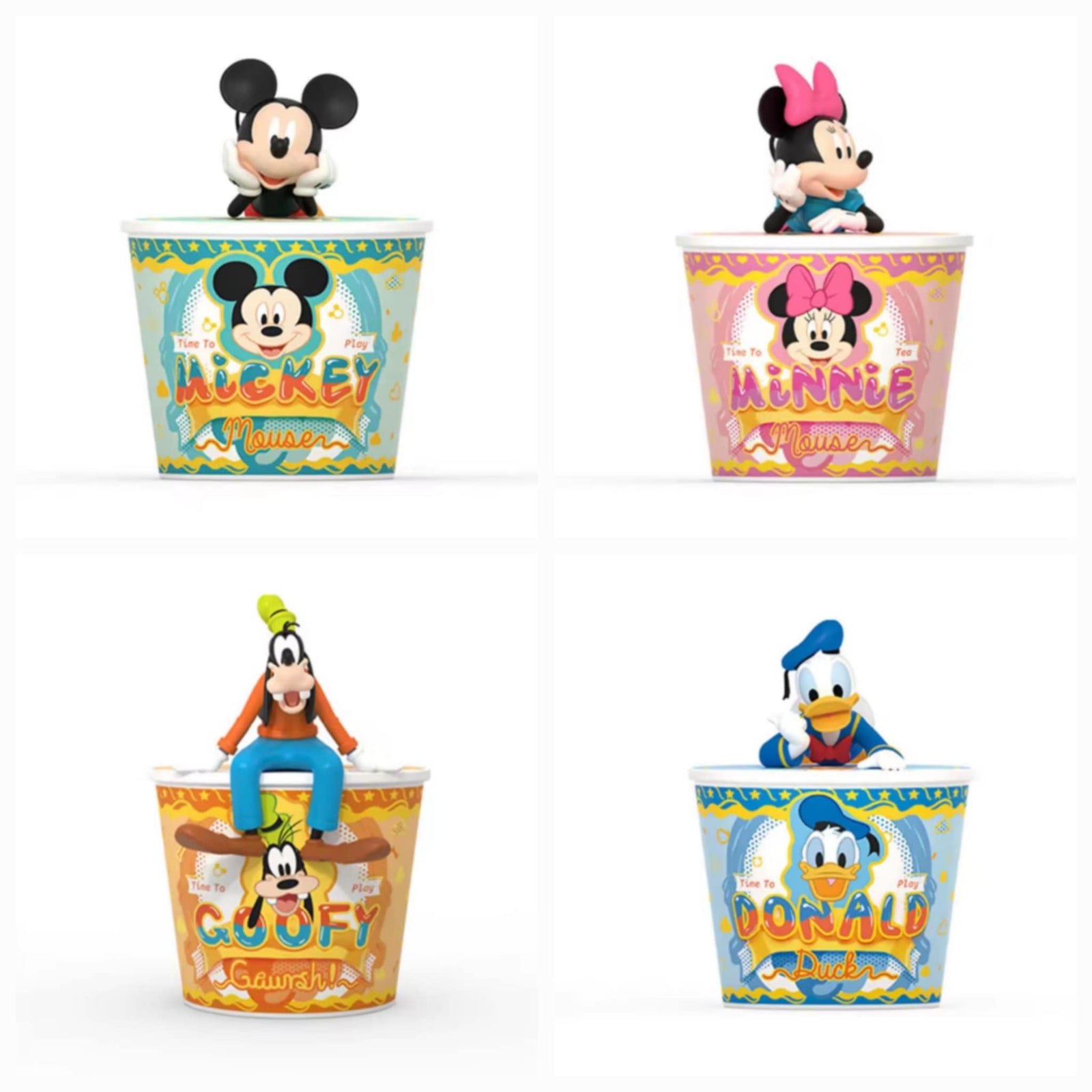 Time To Tea Disney Mickey Mouse and Friends Cup Dolls (Set of 4)