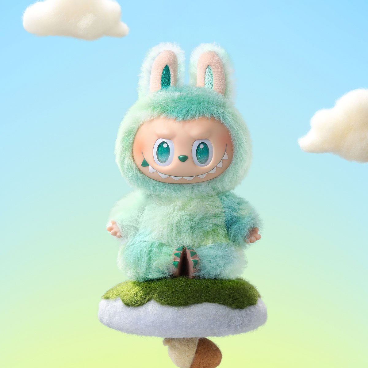 Serenity Labubu (Green) - The Monsters Big Into Energy Vinyl Plush Pendant - Pop Mart