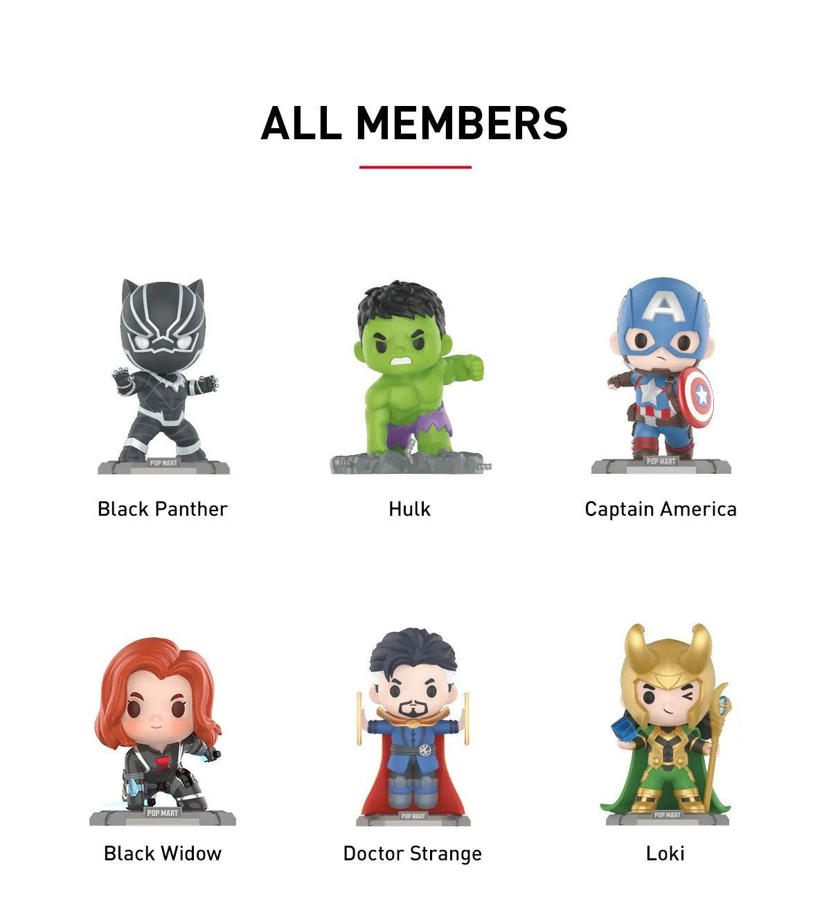 MARVEL - The Avengers Series Blind Box - POP MART - Mindzai