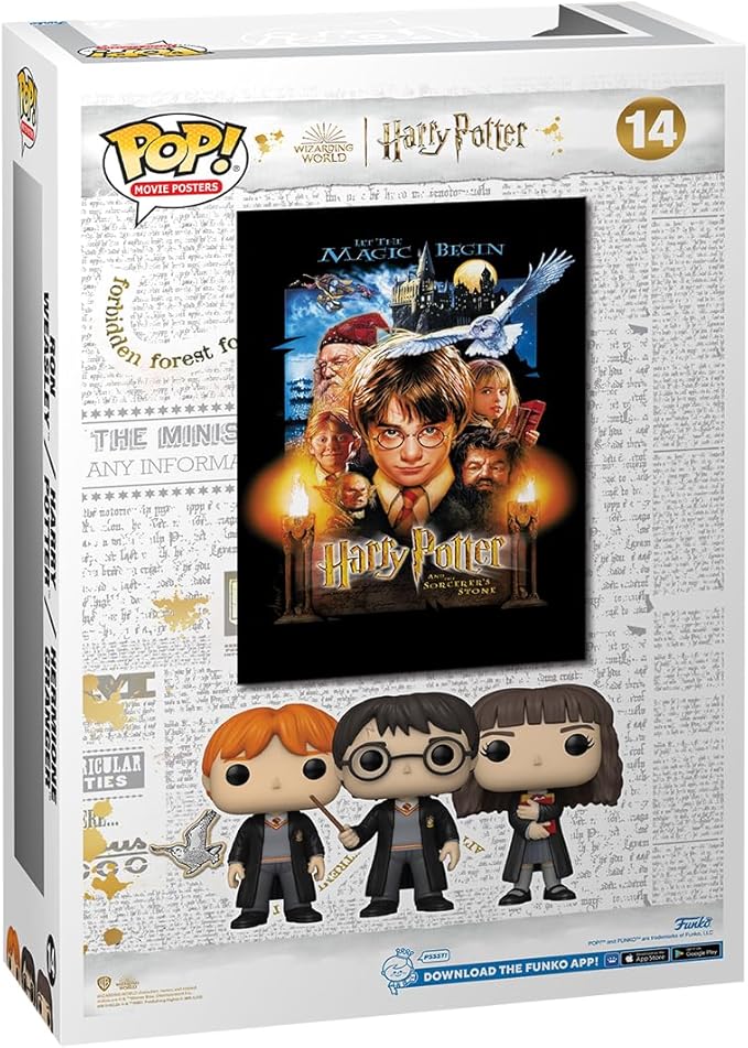 Funko POP! Funko Pop! Movie Poster: WB 100 - Harry Potter and The Sorcerer's Stone, Ron, Harry, Hermione