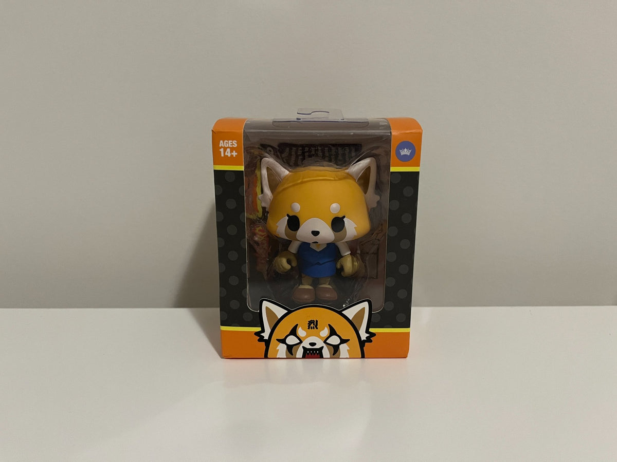 Aggretsuko with Laptop &amp; Headphones - Aggretsuko Action Vinyls by The Loyal Subjects