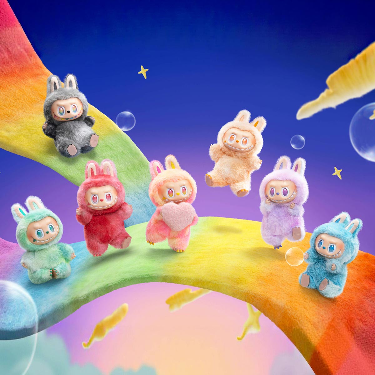 Happiness - THE MONSTERS Big into Energy Series-Vinyl Plush Labubu Pendant by POP MART