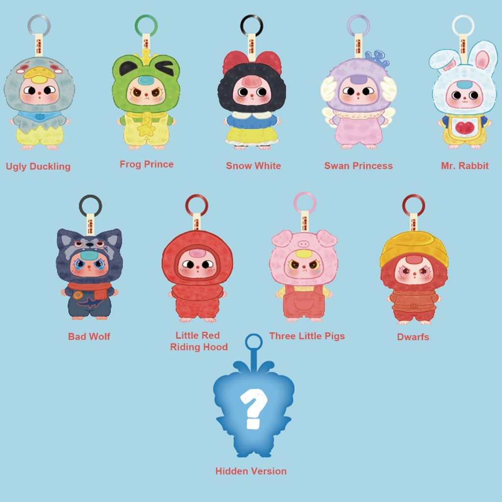 Baby Three Fairy Tale Journey Plush Pendant Blind Box