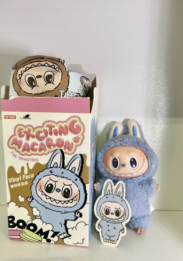 labubu Exciting Macaronぬいぐるみ　Sea Salt Sea Salt Coconut- Labubu The Monsters Exciting Macaron - Pop