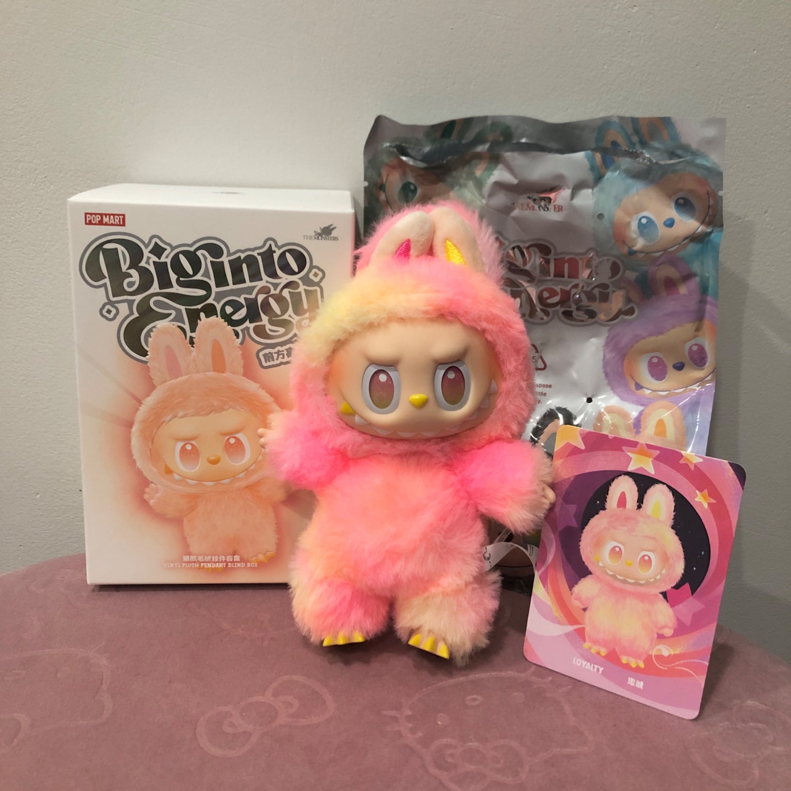 POP MART Biginto Energy Loyalty ぬいぐるみ POP MART 正規品 THE MONSTERS Big into Energy シリーズ ラブブ