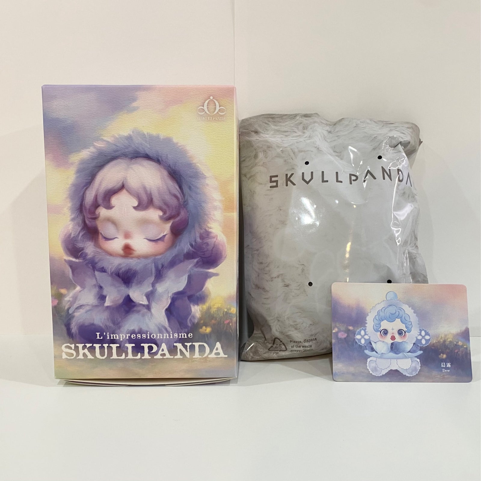 SKULLPANDA L'impressionnisme ぬいぐるみ DEW SKULLPANDA L'impressionnisme Series - Dew