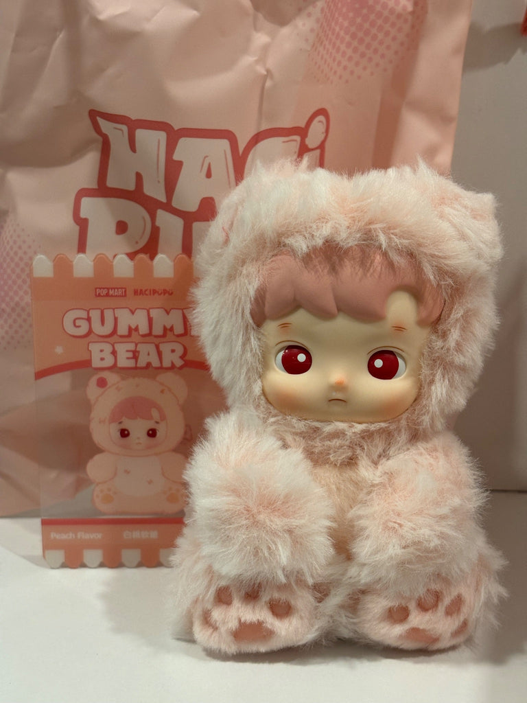 ぬいぐるみ hacipupu gummy bear Peach Flavor Pop Mart HACIPUPU Gummy Bear Series Vinyl Peach Flavor Plush