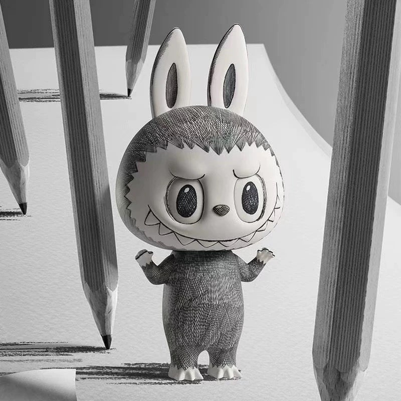 POPMART MEGALABUBU400% THE MONSTERS スケッチ Pop Mart The Monsters Mega Labubu Sketch 400% - Mindzai Toy Shop