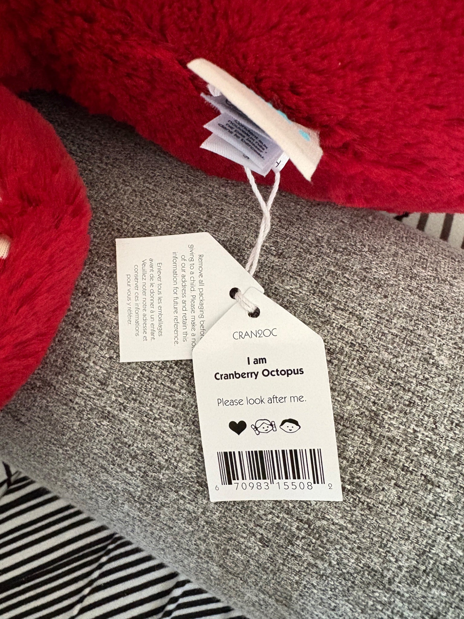 Cranberry Octopus - Large - Jellycat
