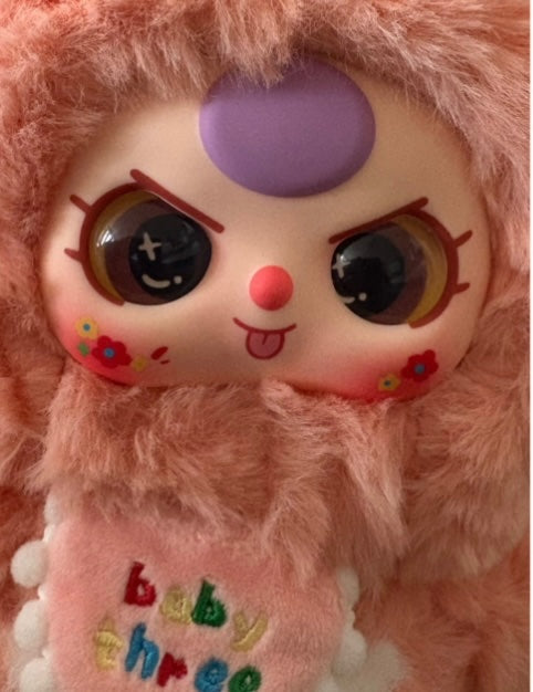 Pink Bunny (Angry Eyes)  - Lily Rabbit Town Plush Series - Baby Three