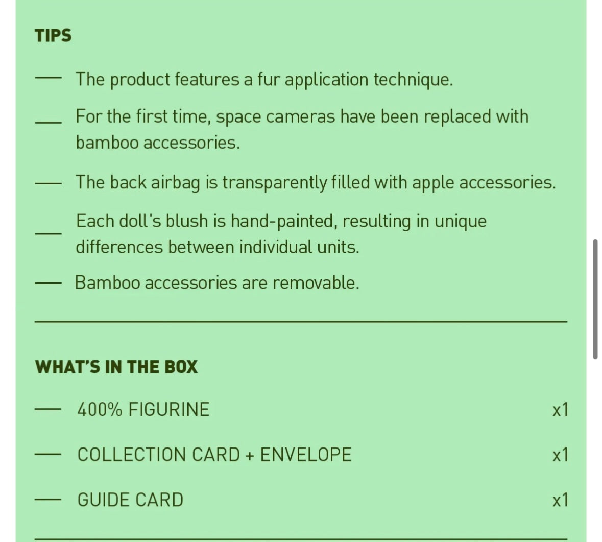 Panda - MEGA SPACE MOLLY 400% -POP MART