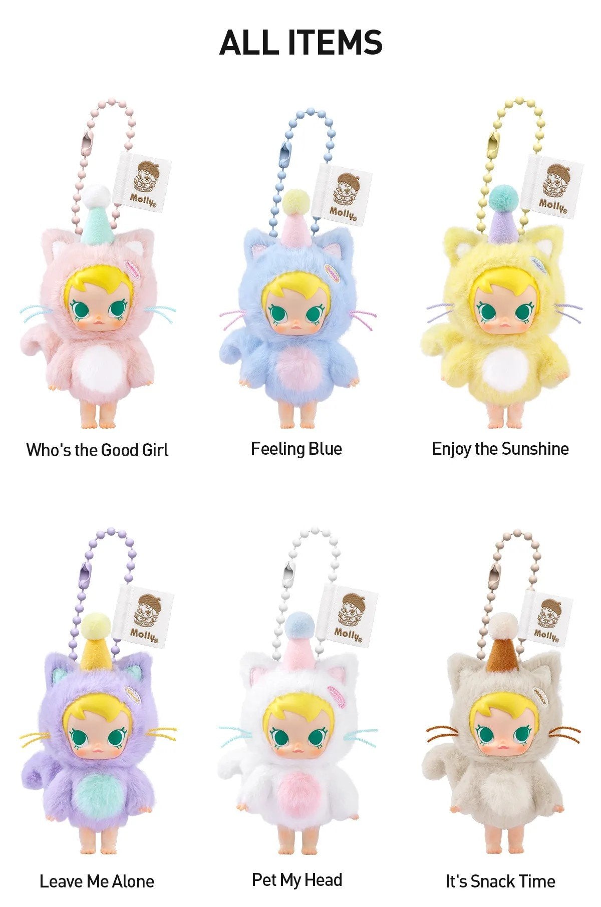 ぬいぐるみ Baby Molly Pocket Friends Series Baby Molly Pocket Friends Series - Vinyl Plush Pendant Blind