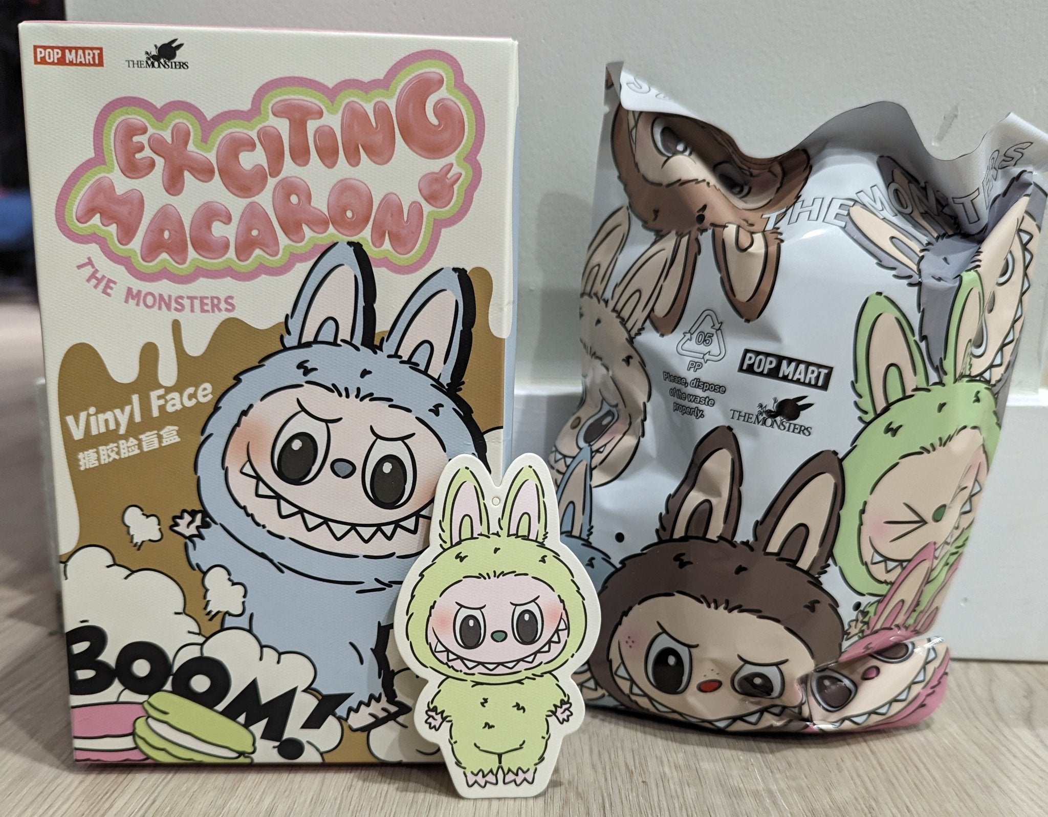 POP MART Labubu The Monsters Macaron Plush Series Green