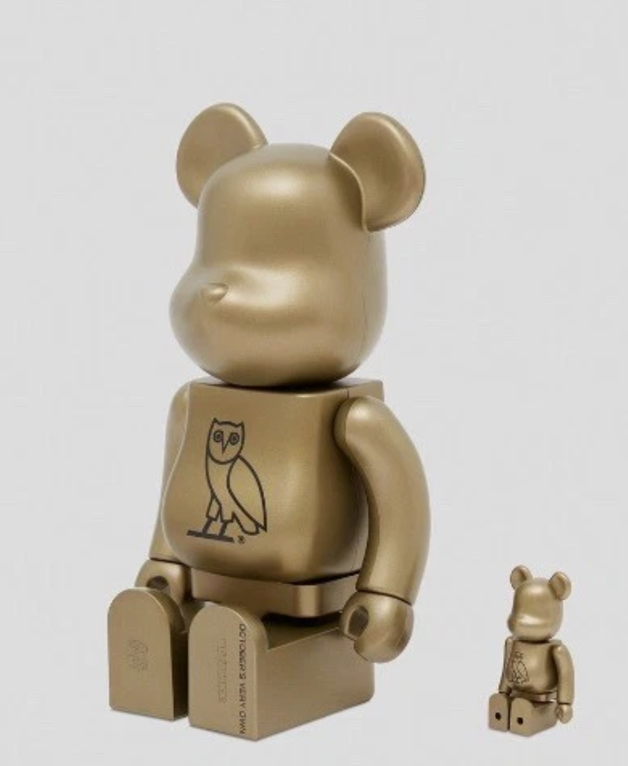 MEDICOM TOY - BE@RBRICK GOLD CHROME 100％ &amp; 400％ Bearbrick Garfield (Gold Chrome Version) 100% and 400% by