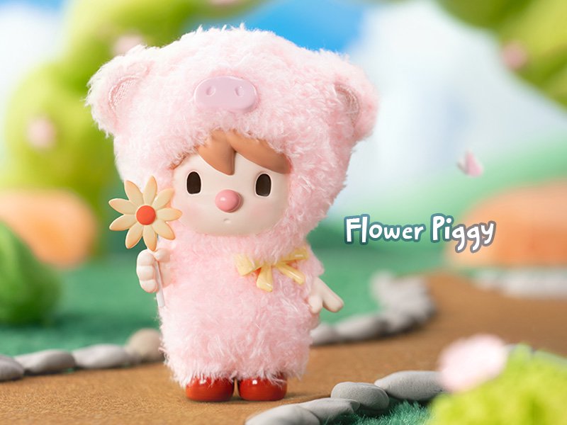 Flower Piggy - Sweet Bean Animal's Play Series by POP MART