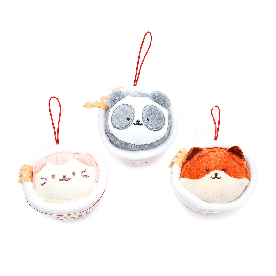 Anirollz Cup Noodles Foxiroll Plush Keychain (Mini)