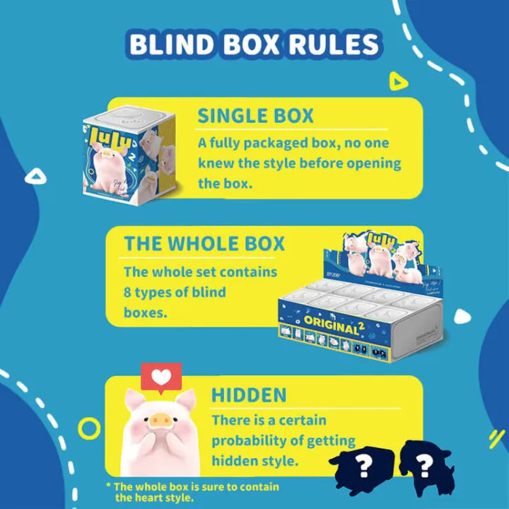 Lulu Pig Classic Original Blind Box Series 2 by Toyzeroplus