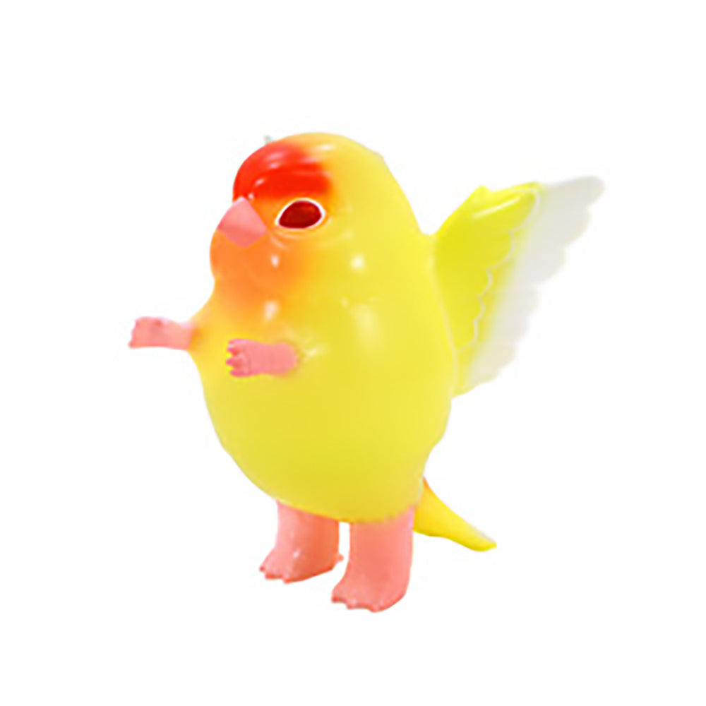 Pigora Love Bird Lutino Sofubi Art Toy by Konatsuya