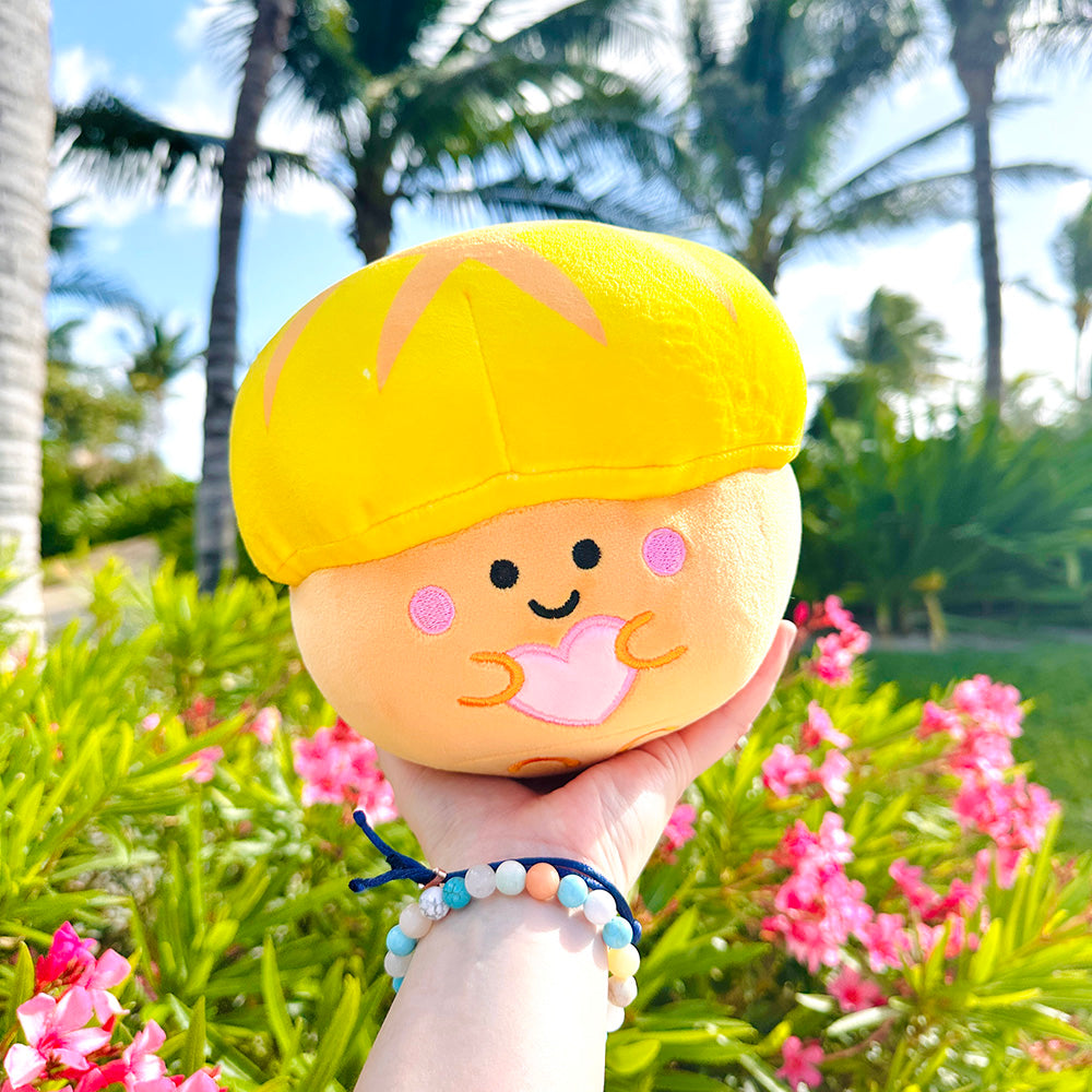 Penny the Pineapple Bun Plushie by Queenie's Cards