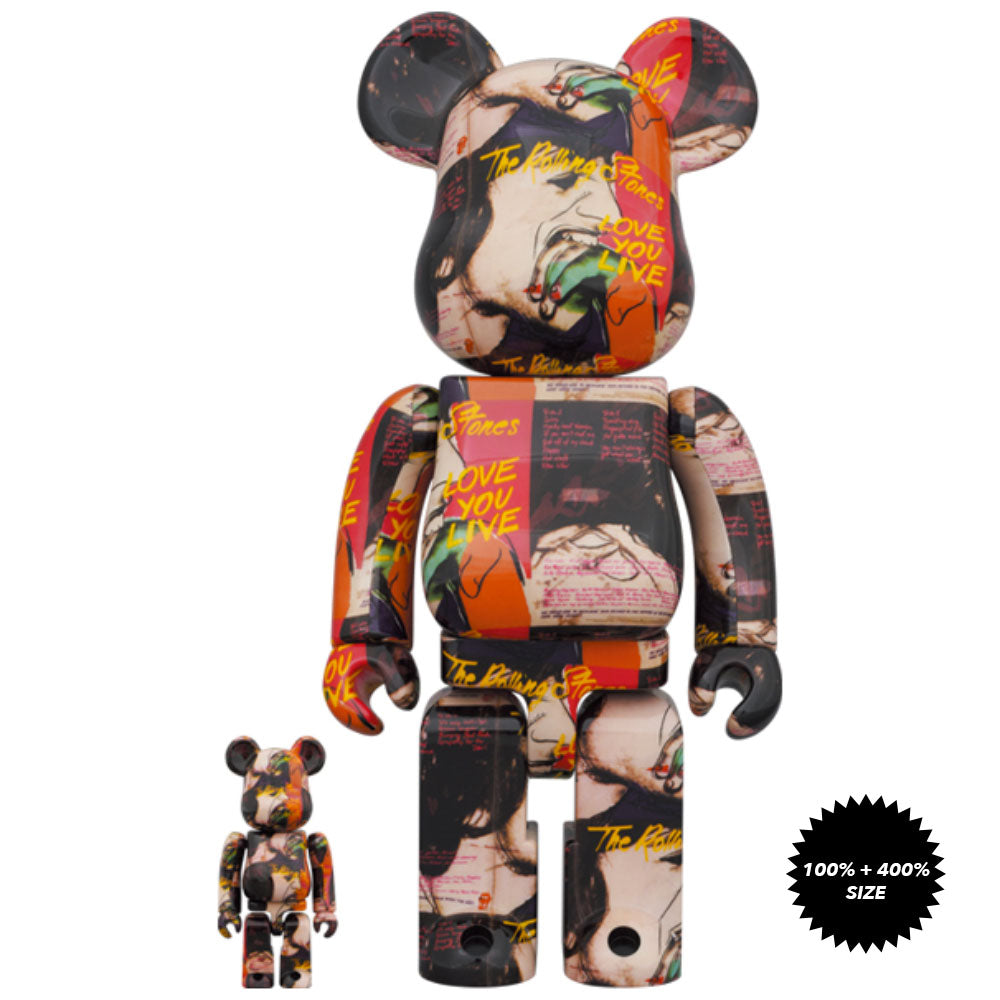 MEDICOM TOY - The Rolling Stones 100％ &amp; 400％ Rolling Stones Sticky Fingers Andy Warhol 400% + 100