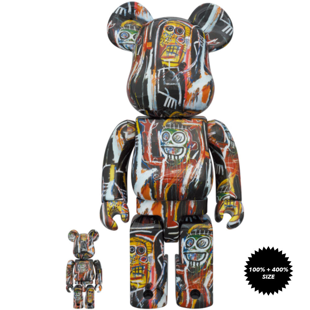 Jean-Michel Basquiat #11 100% + 400% Bearbrick Set by Medicom Toy