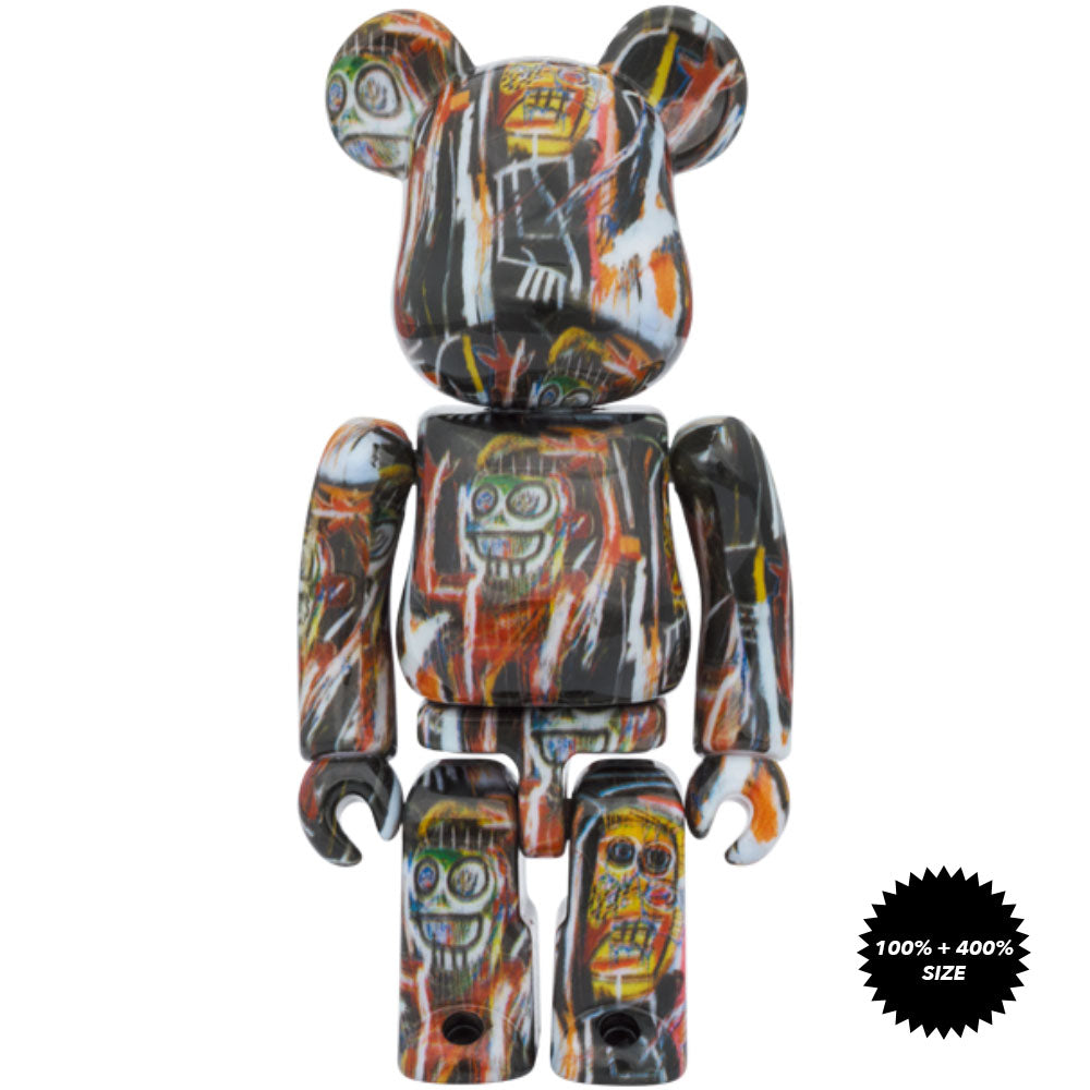 Jean-Michel Basquiat #11 100% + 400% Bearbrick Set by Medicom Toy