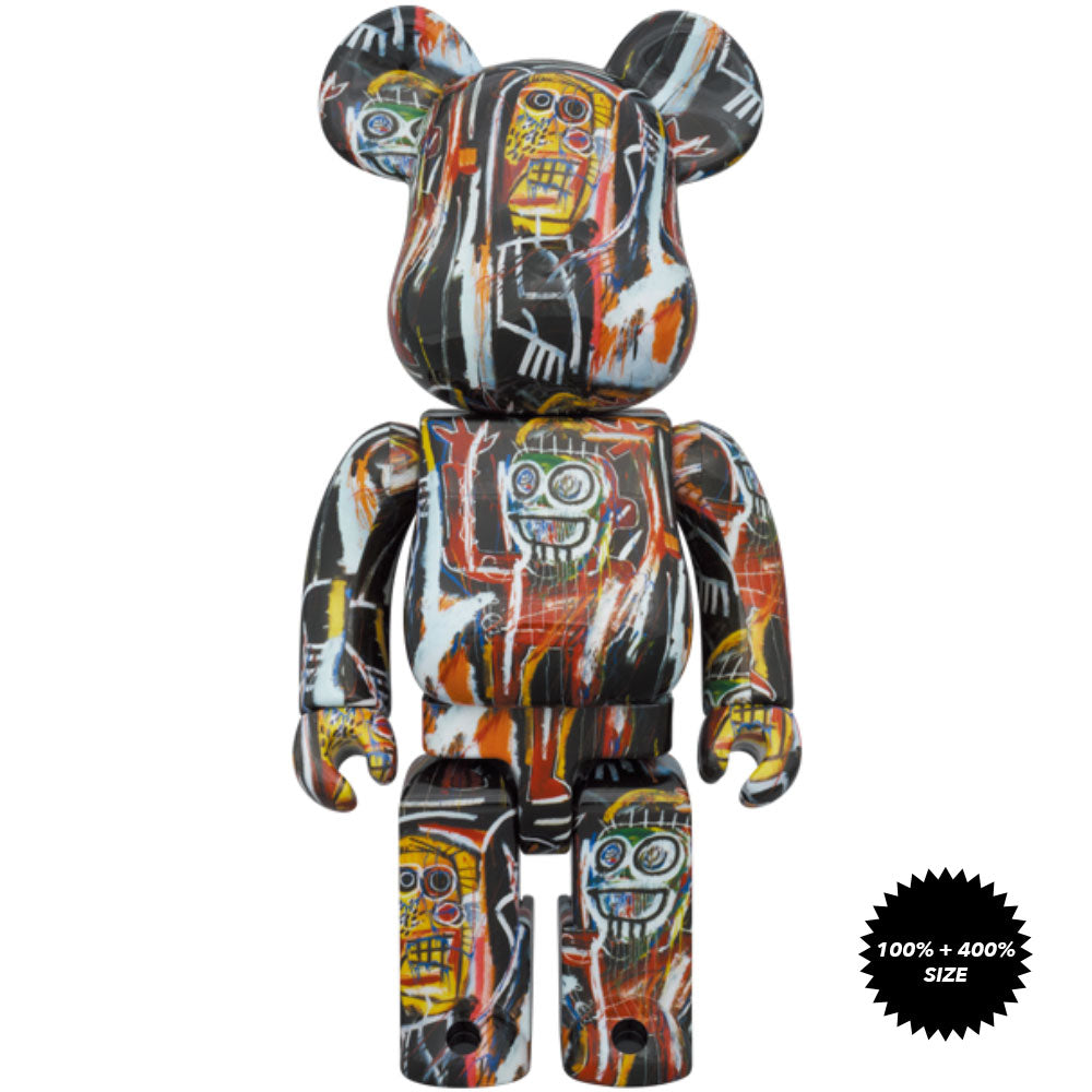 Jean-Michel Basquiat #11 100% + 400% Bearbrick Set by Medicom Toy