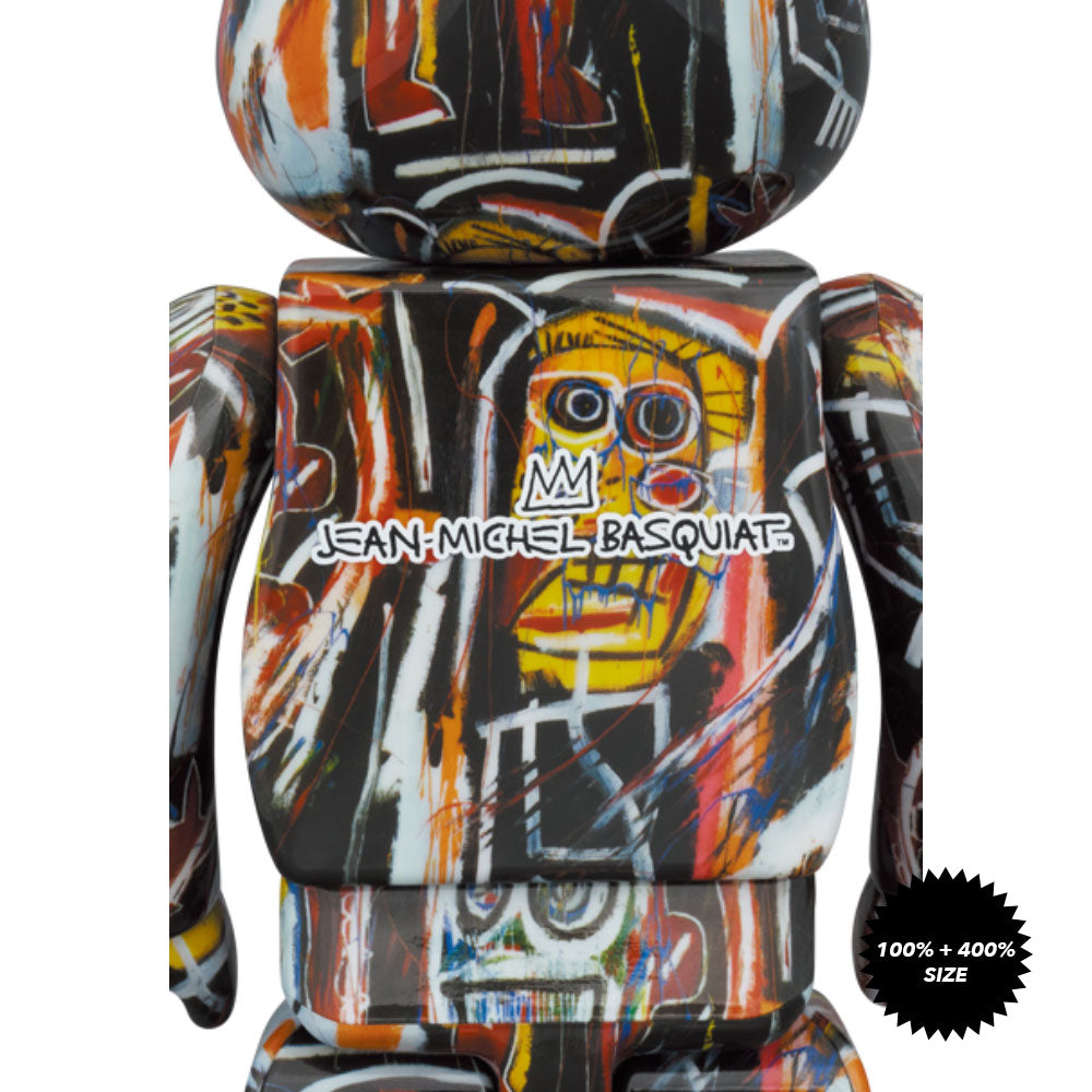 Jean-Michel Basquiat #11 100% + 400% Bearbrick Set by Medicom Toy