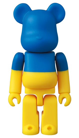 Ukraine Flag - Bearbrick Series 46 by Medicom Toy