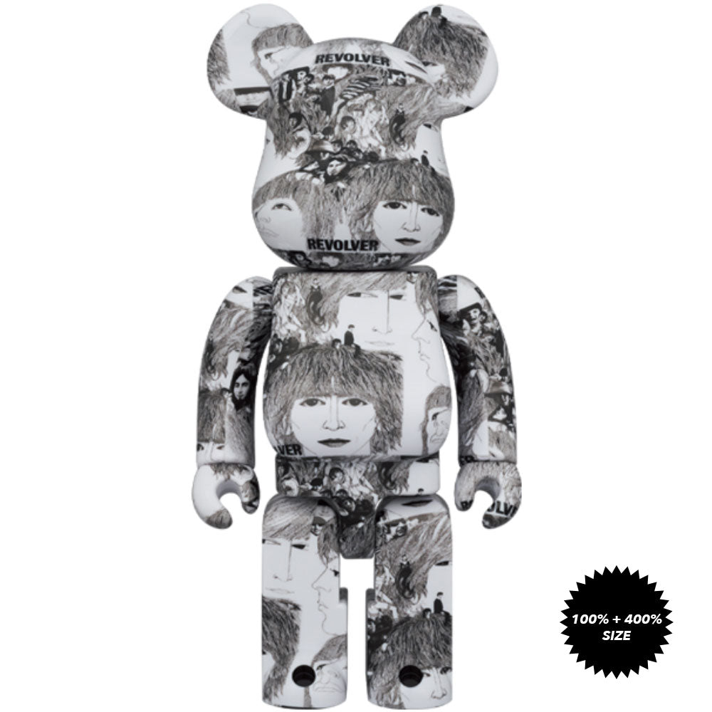 The Beatles: Revolver 100% + 400% Bearbrick Set by Medicom Toy