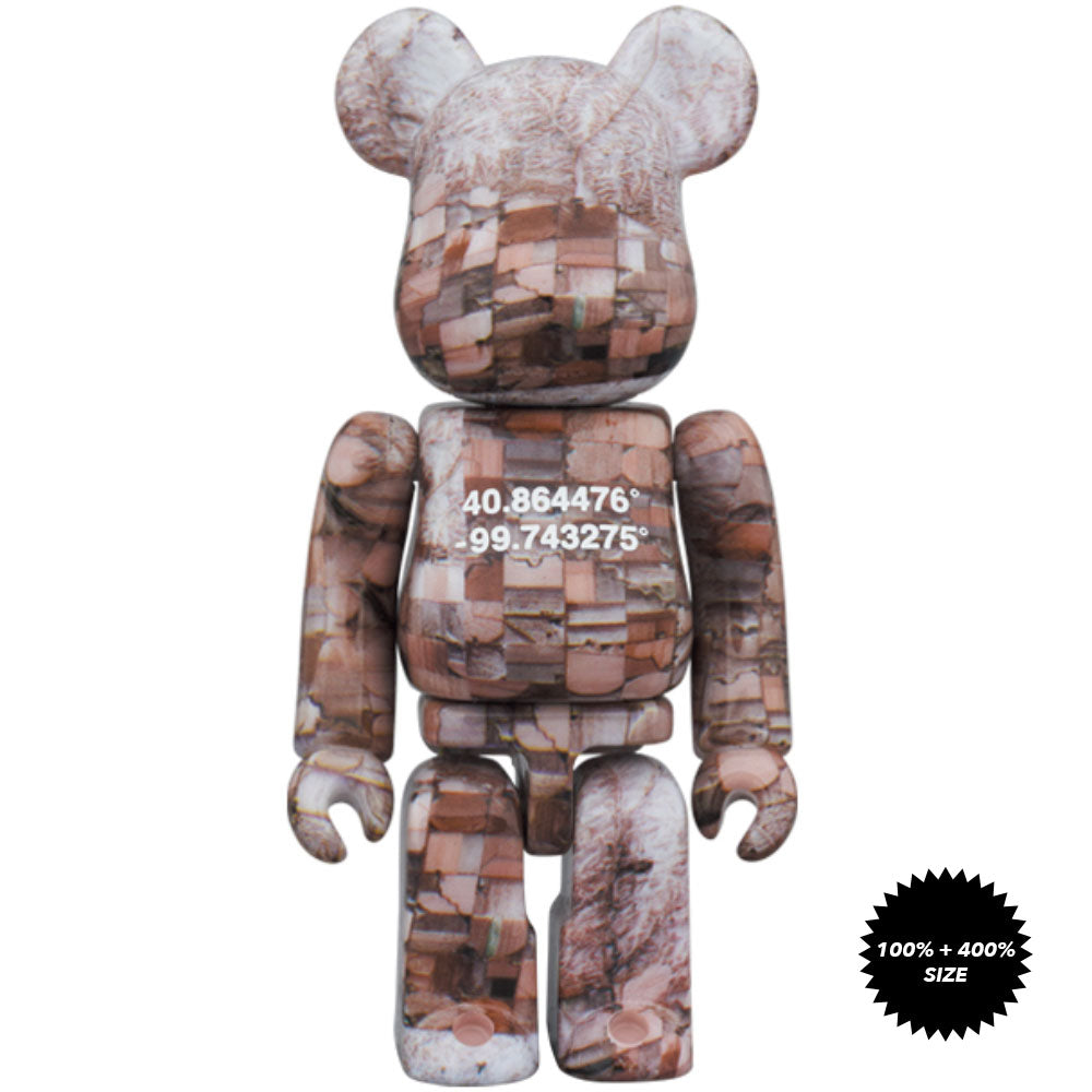 Benjamin Grant OVERVIEW Nebraska 100% + 400% Bearbrick Set by Medicom Toy