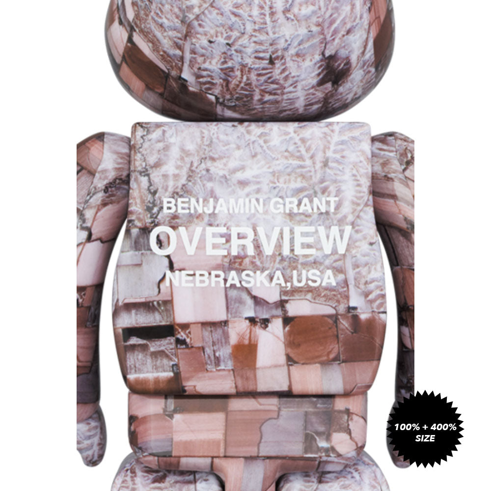 Benjamin Grant OVERVIEW Nebraska 100% + 400% Bearbrick Set by Medicom Toy