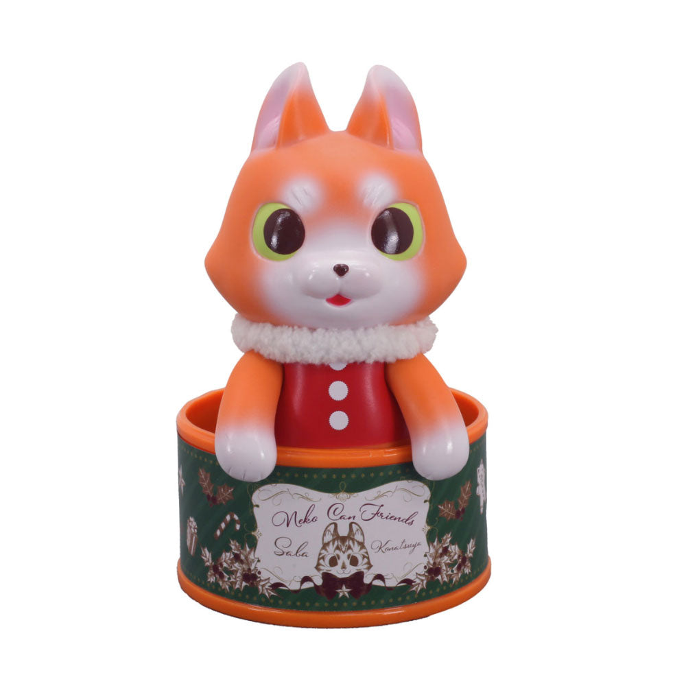 Can Cat Friends SABA Christmas Version Sofubi Art Toy by Konatsuya