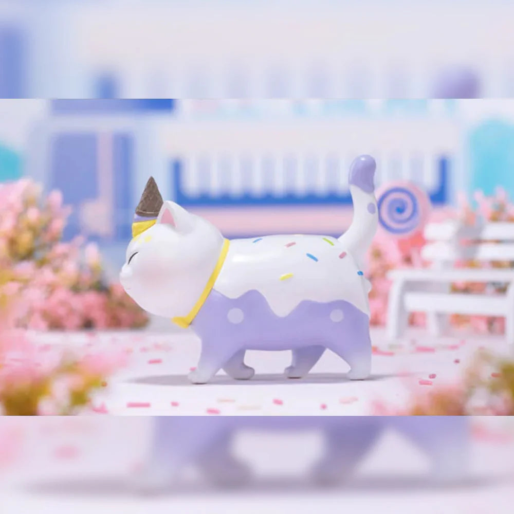 Taro Ice Cream Cat - Cat Bell Miao Ling Dang Collection Series by ACTOYS