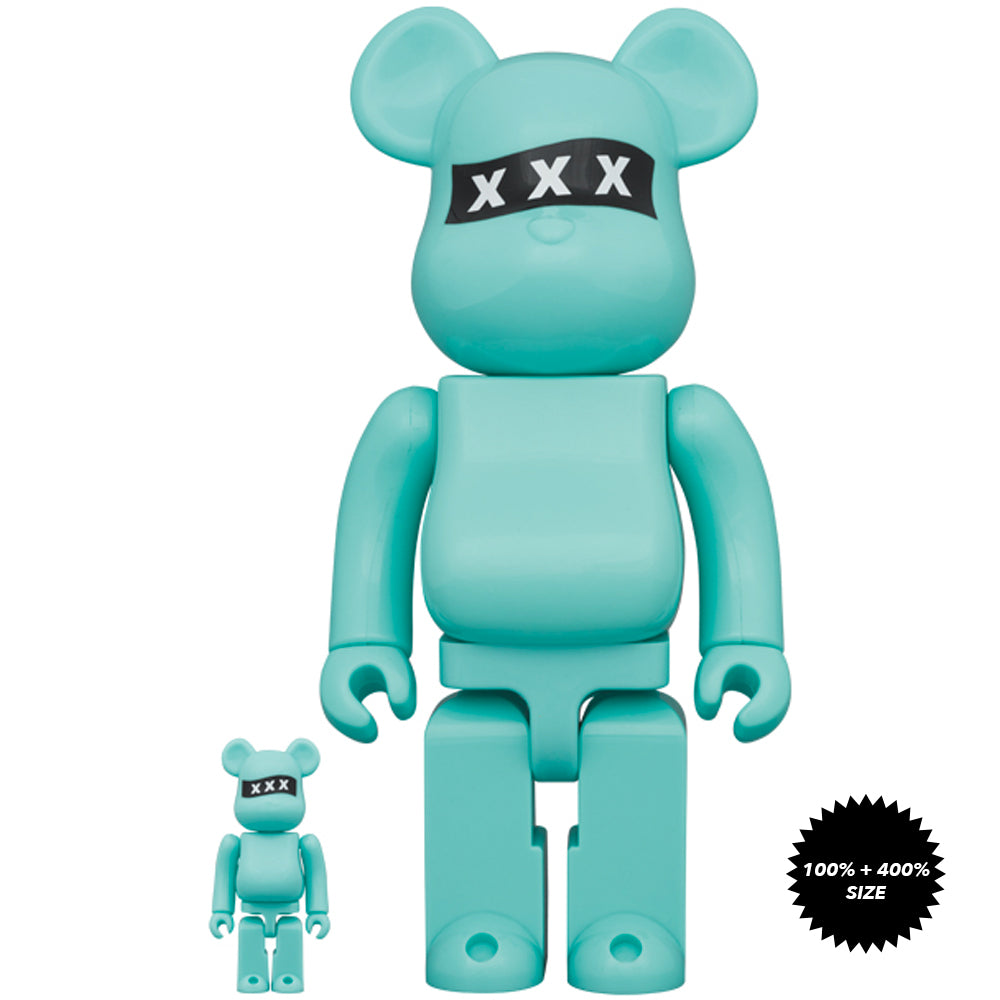 God Selection XXX 10th Anniversary 100% + 400% Bearbrick Set by Medicom Toy