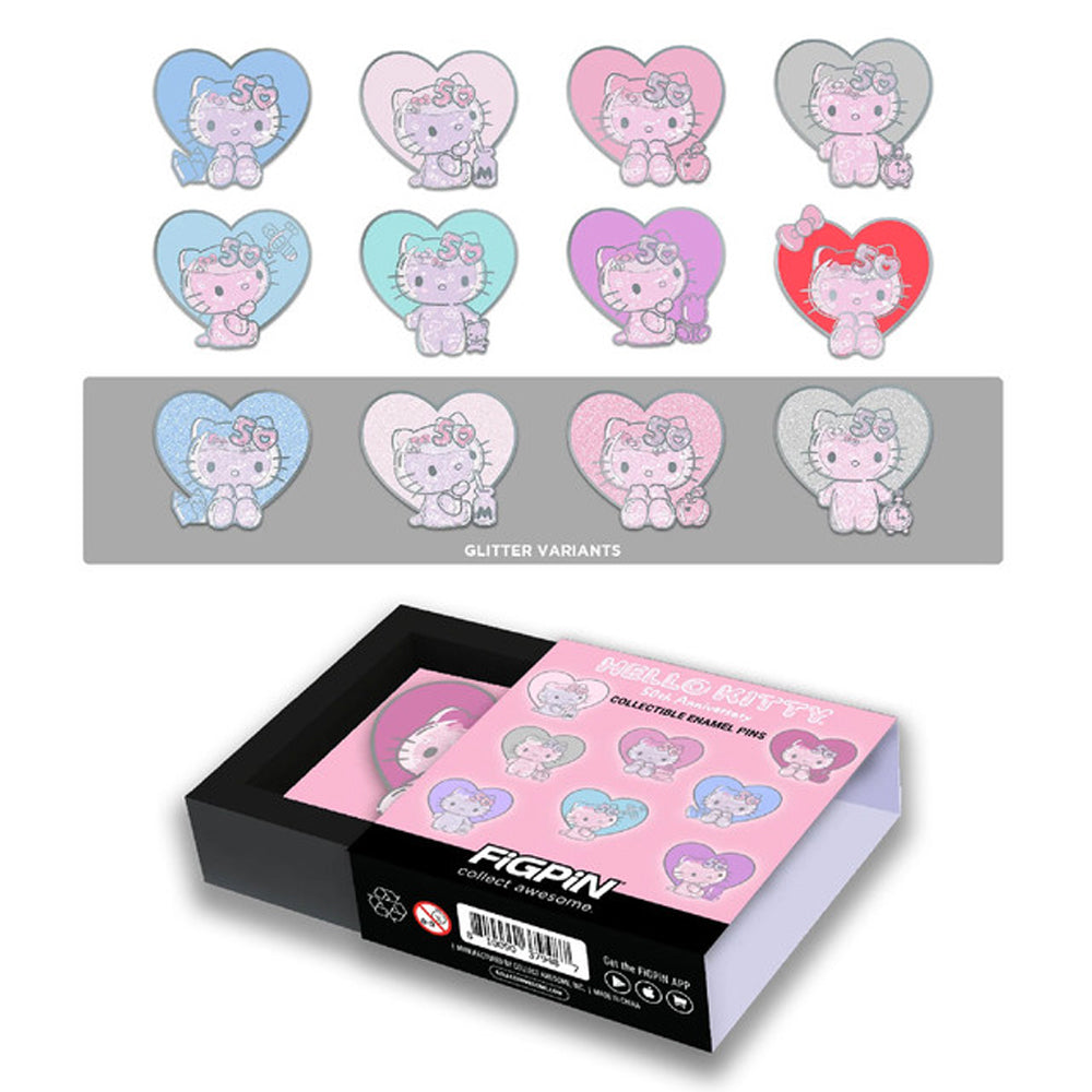 Hello Kitty 50th Anniversary Mystery Series 5 Enamel Pin Blind Box Series by Figpin
