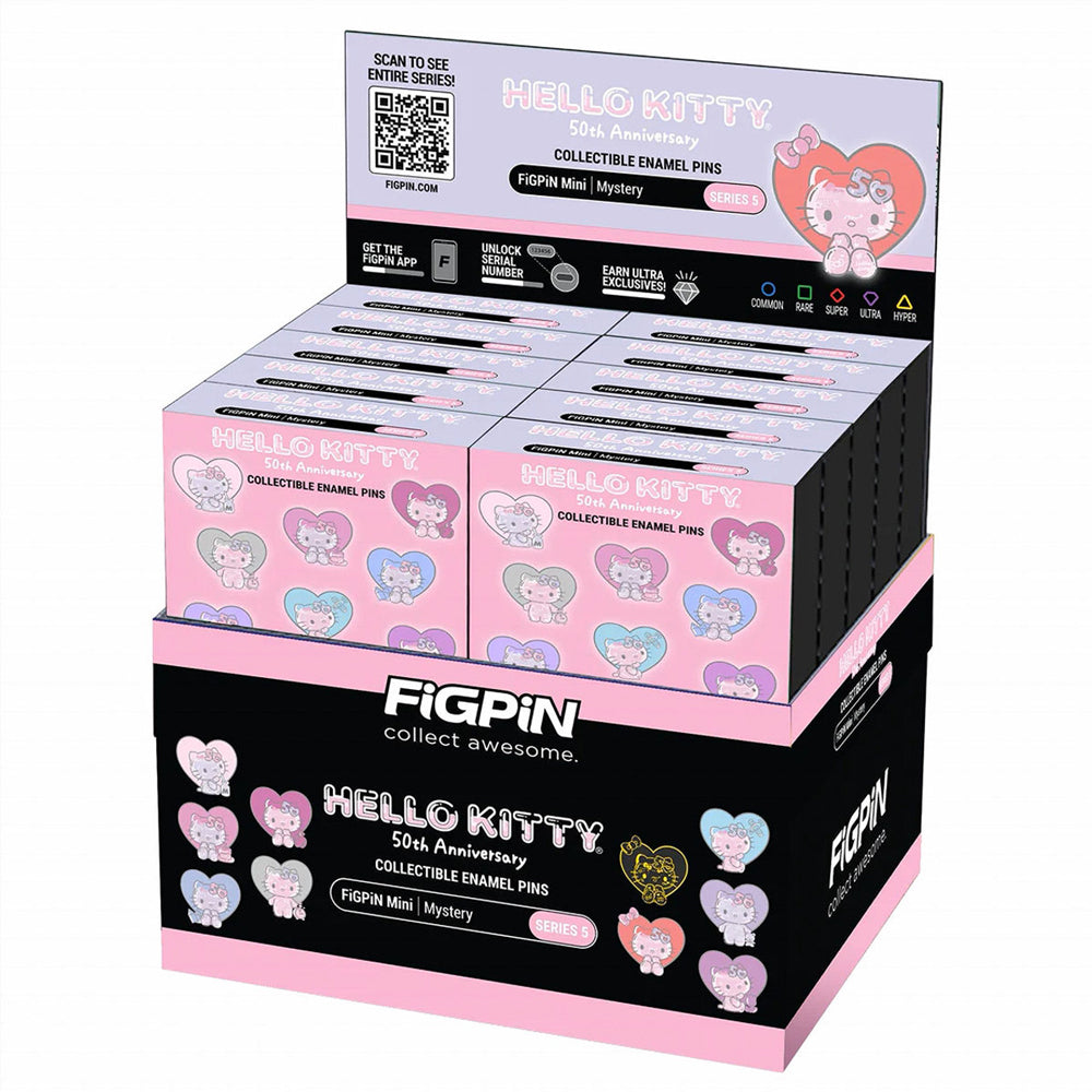 Hello Kitty 50th Anniversary Mystery Series 5 Enamel Pin Blind Box Series by Figpin