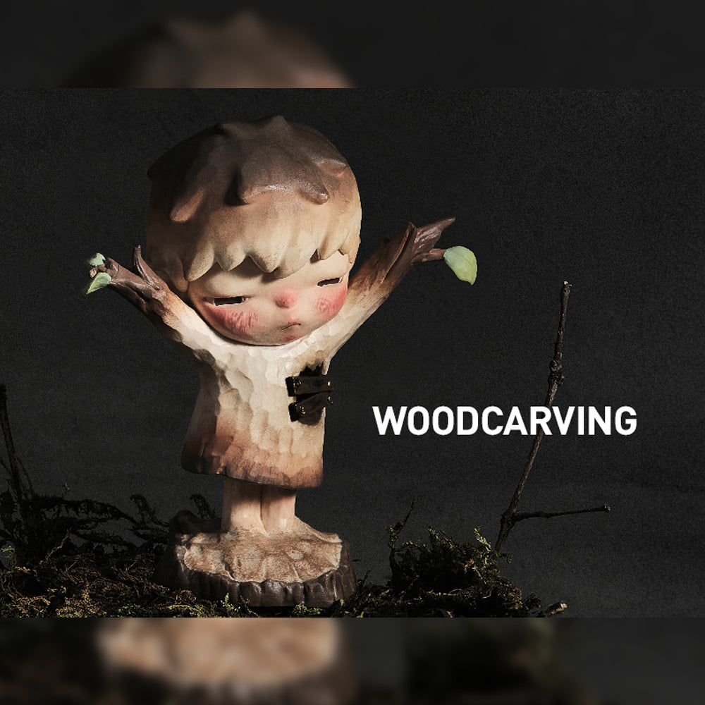 Woodcarving - Hirono Reshape Series Figures by POP MART